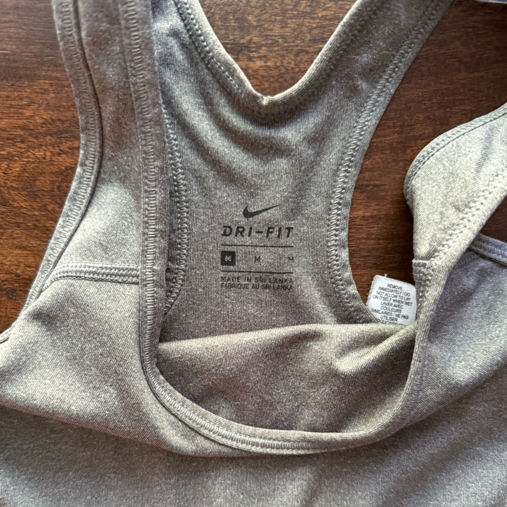 Nike Dri-Fit Gray Sports Bra - Picture 2 of 7